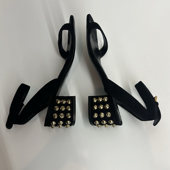 ALEXANDER MCQUEEN SPIKE BLOCK HEEL SANDALS - Picture 9 of 15